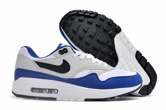 Nike Air Max 1 Grey White Blue Black Men's Size 40-45 Shoes-32 - Click Image to Close